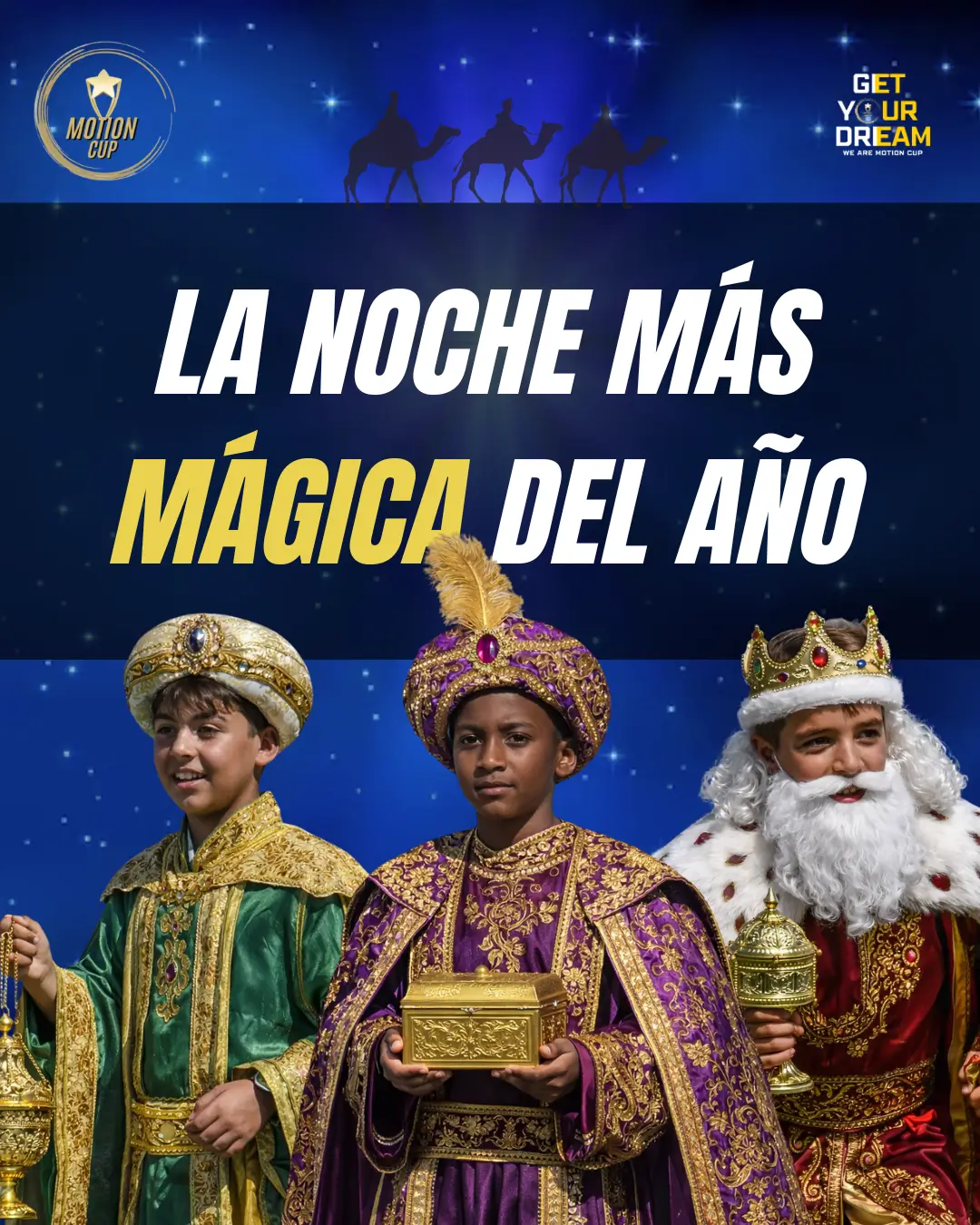 Los reyes magos visitan la Motion Cup